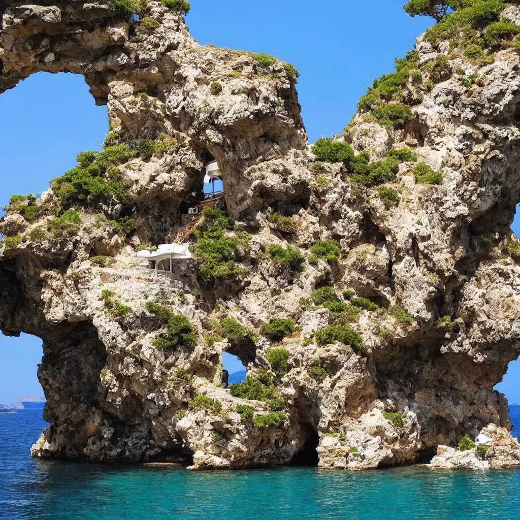 Image similar to greek island cave airbnb most popular