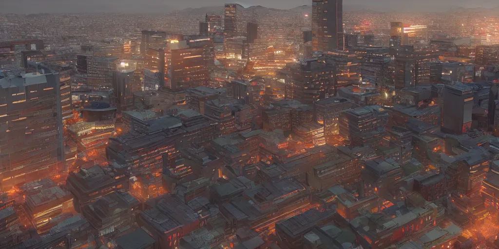 Image similar to Fukuoka City, cinematic lighting, detailed oil painting, unreal 5 render, 8k