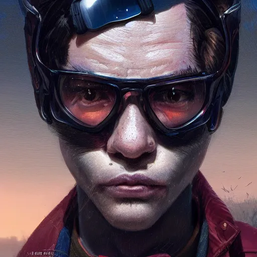 Image similar to highly detailed portrait of youngthank you very much a biker rabbit in gta v, stephen bliss, unreal engine, fantasy art by greg rutkowski, loish, rhads, ferdinand knab, makoto shinkai and lois van baarle, ilya kuvshinov, rossdraws, tom bagshaw, global illumination, radiant light, detailed and intricate environment