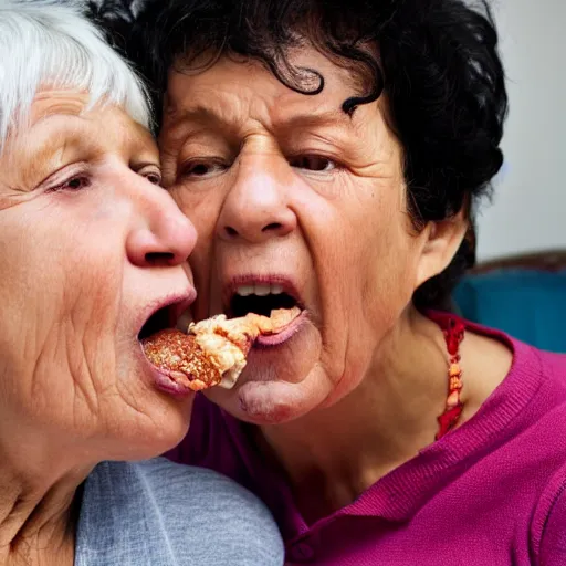 Image similar to grandmother eating her son