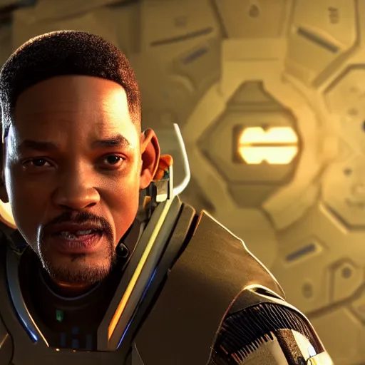 Image similar to will smith as a jedi, starwars, hyper detailed, digital art, trending in artstation, cinematic lighting, studio quality, smooth render, unreal engine 5 rendered, octane rendered