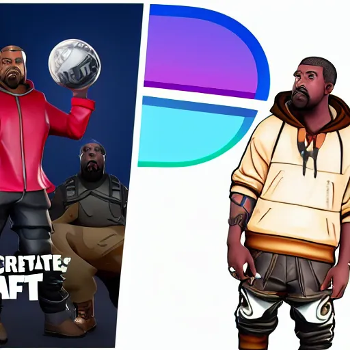 Image similar to kanye west fortnite collaboration