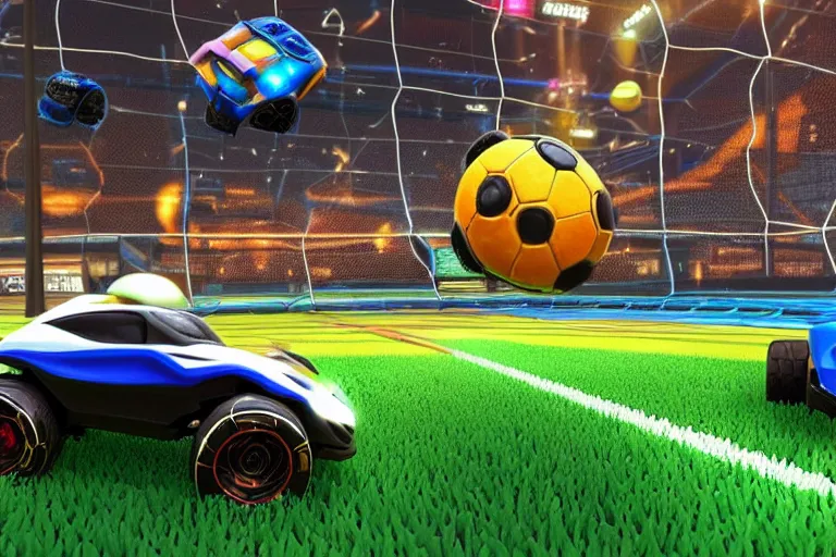 Image similar to rocket league in real life