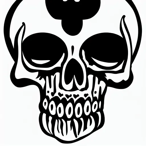 Prompt: bored skull. no background, png