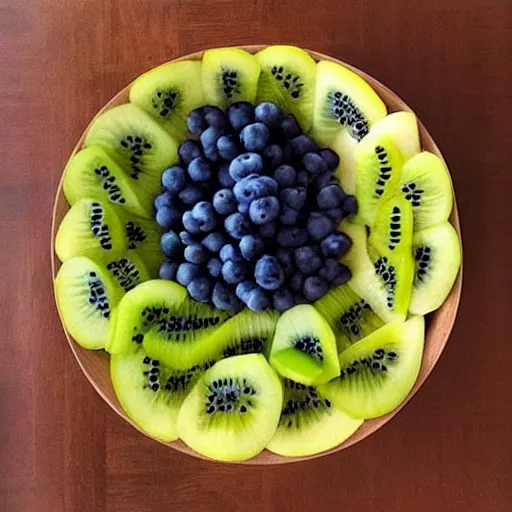 Prompt: “a fruit bowl as a piece of art”