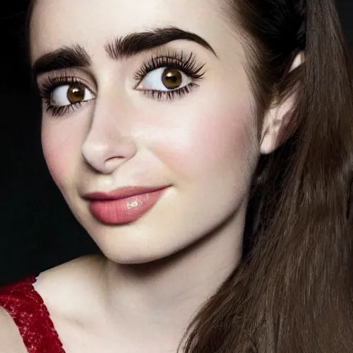 Image similar to a combination of Krysten Ritten and Lily Collins