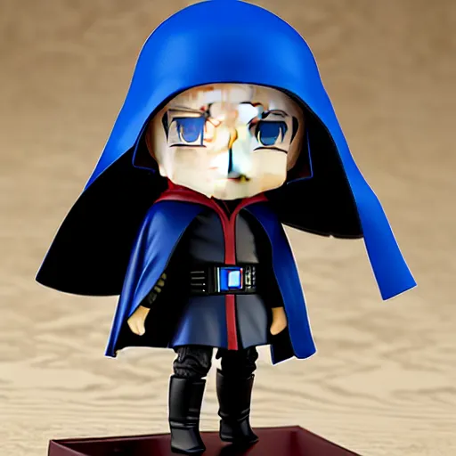 Image similar to nendoroid hooded darth sidious emperor palpatine from star wars, detailed, custom