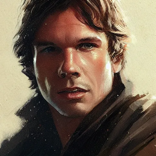 Image similar to portrait of a man by greg rutkowski, the father of han solo, star wars expanded universe, he is about 3 0 years old, highly detailed portrait, digital painting, artstation, concept art, smooth, sharp foccus ilustration, artstation hq