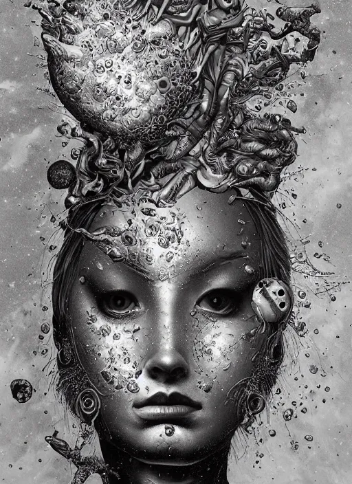 Prompt: Mars goddess painting by Dan Hillier, trending on artstation, artstationHD, artstationHQ, 4k, 8k