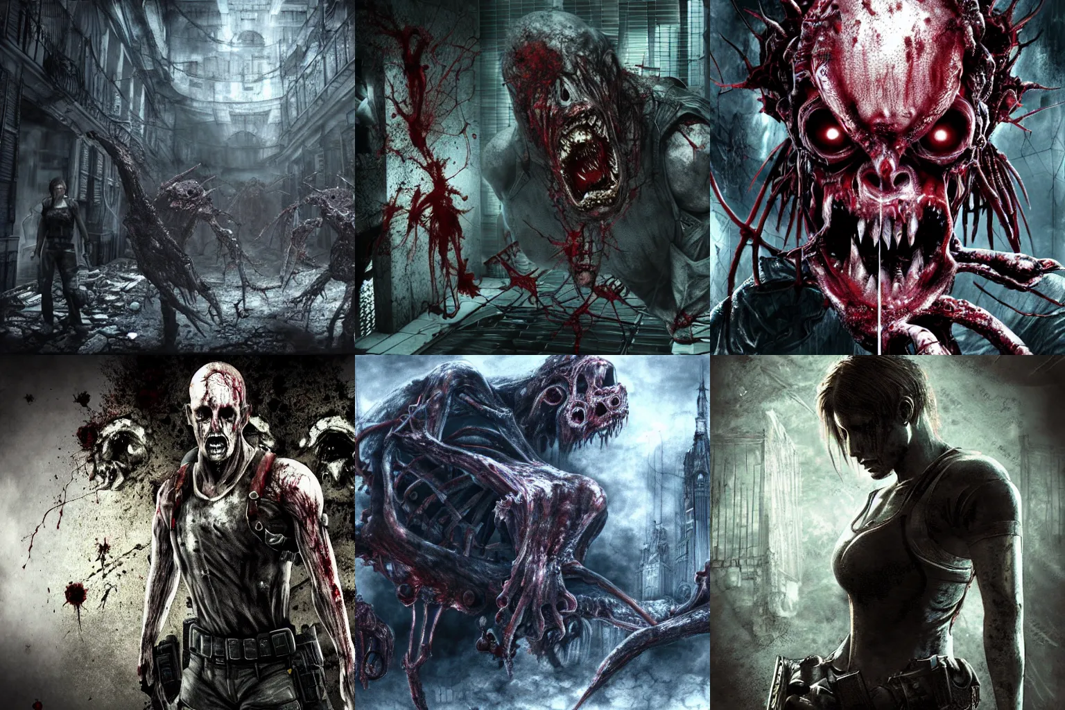 Prompt: Resident Evil virus concept art, highly detailed, horror, scary, terrifying, horrific, hd 4k