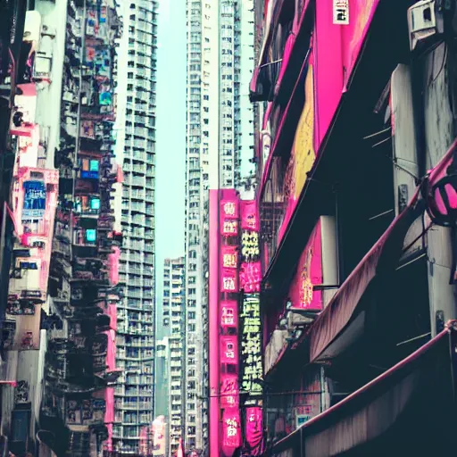 Image similar to cyberpunk street of HongKong