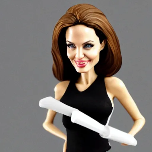 Image similar to angelina jolie bobble head toy