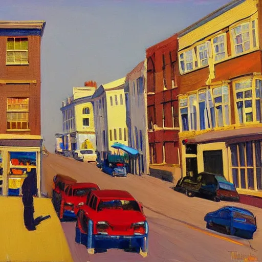 Image similar to Street scene in Brighton by Wayne Thiebaud