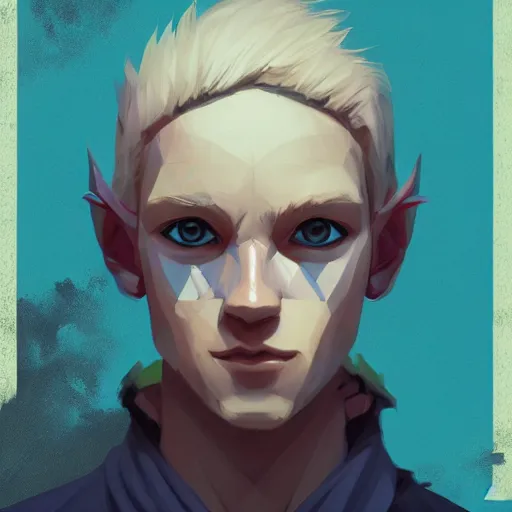 Prompt: Avatar with a blond hair and blue skin profile picture by Greg Rutkowski, asymmetrical, Organic Painting , Matte Painting, geometric shapes, hard edges, street art, trending on the artstation:2 by Sachin Teng:4, blur: -5