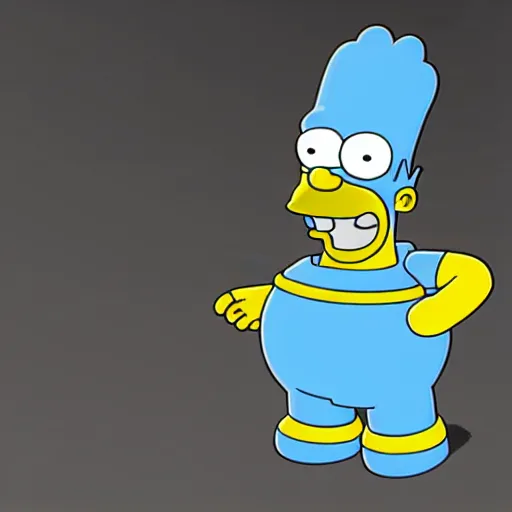 Prompt: Homer Simpson clay model reacts to receiving cryptocurrency, 3d, unreal engine 5