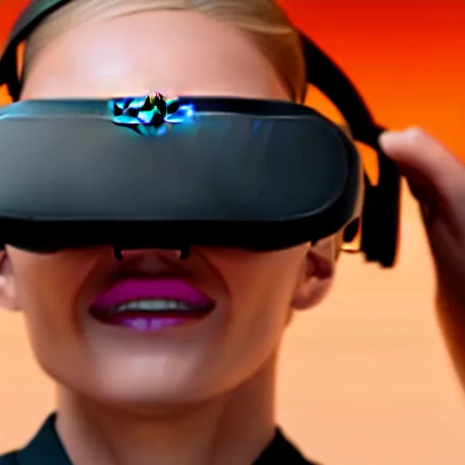 Image similar to a cinematic photo of next-gen oculus quest