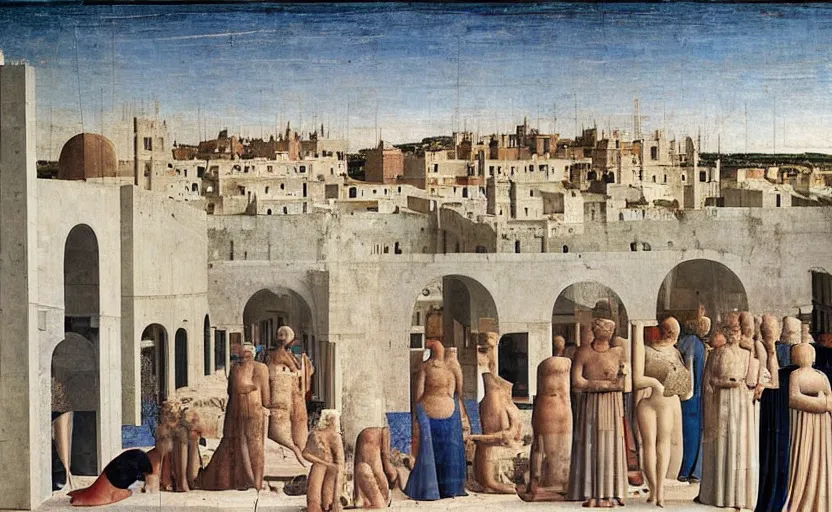 Image similar to the ideal city by piero della francesca