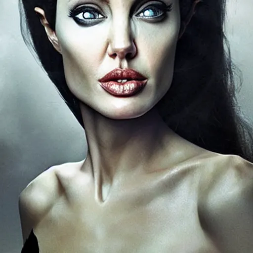 Image similar to an amazing award winning photo of angelina jolie as princess zelda