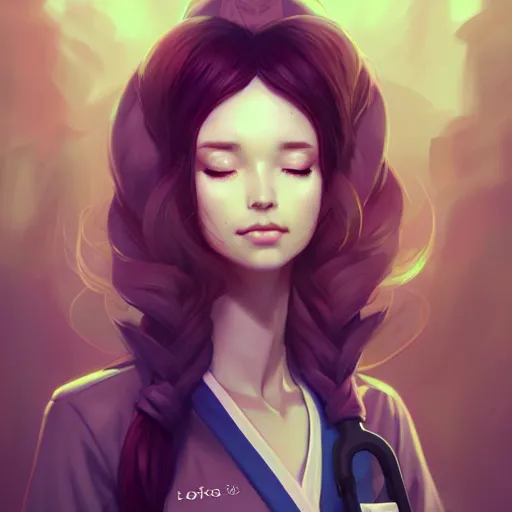 Image similar to a portrait of a beautiful nurse, art by lois van baarle and loish and ross tran and rossdraws and sam yang and samdoesarts and artgerm and saruei, digital art, highly detailed, intricate, sharp focus, Trending on Artstation HQ, deviantart, unreal engine 5, 4K UHD image