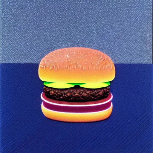 Image similar to burger by shusei nagaoka, kaws, david rudnick, airbrush on canvas, pastell colours, cell shaded, 8 k