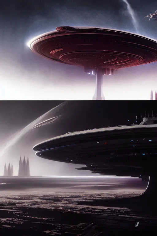 Prompt: futuristic space station in the red desert 3 d concept art, cinematic lighting, bladerunner scene, intricate details, building by zaha hadid, stormy weather, emissary space by arthur haas and bruce pennington and john schoenherr, cinematic matte painting, dark moody monochrome colors, trending on artstation, featured on behance