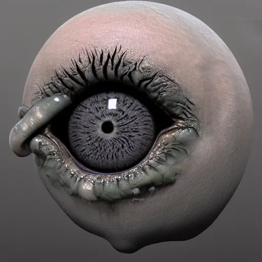 Image similar to melting eyeball phorealistic