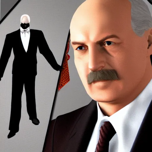 Image similar to Alexander Lukashenko wearing a suit and tie in Gothic III, Gothic III graphics