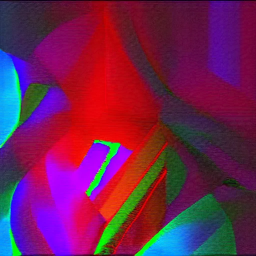 Prompt: chromatic aberration glitch mob