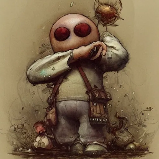 Image similar to ( ( ( ( ( shy guy ) ) ) ) ) by jean - baptiste monge!!!!!!!!!!!!!!!!!!!!!!!!!!!