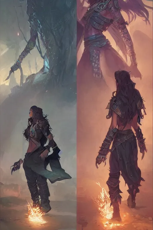 Image similar to heroic urban fantasy character study, realistic sharp details, magical realism, full body portrait, costume concept art, by jordan grimmer and greg rutkowski and larry elmore