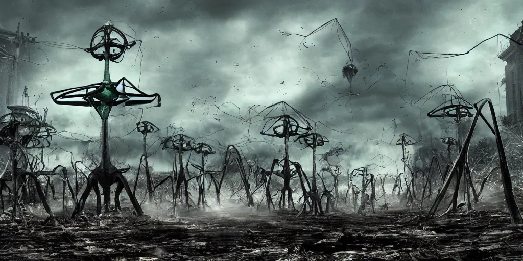 Prompt: war of the worlds