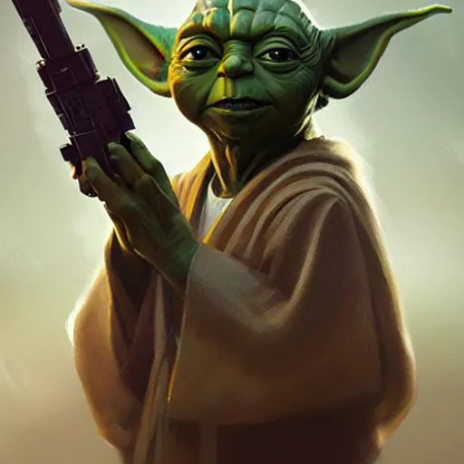 Image similar to A portrait of Yoda, star wars art, art by greg rutkowski, matte painting, trending on artstation