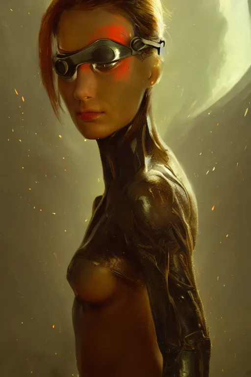 Prompt: a fancy portrait of an attractive alien women with a blindfold on by Greg Rutkowski, Sung Choi, Mitchell Mohrhauser, Maciej Kuciara, Johnson Ting, Maxim Verehin, Peter Konig, final fantasy , 8k photorealistic, cinematic lighting, HD, high details, atmospheric , trending on artstation