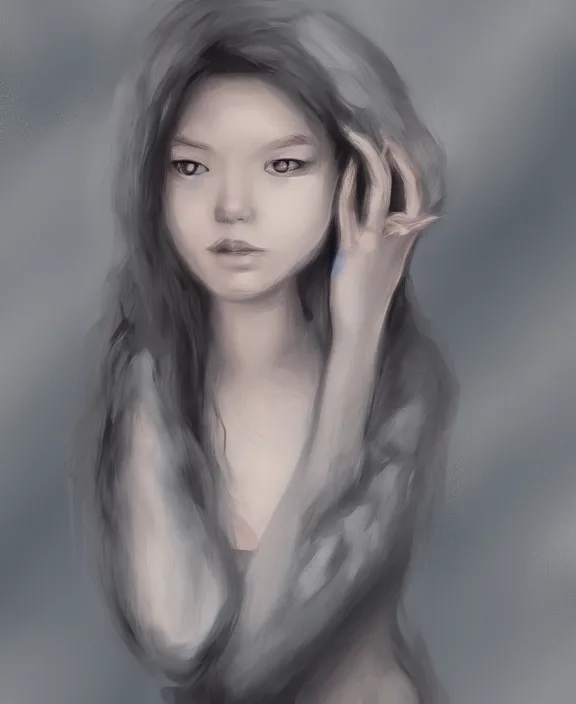 Image similar to the beautiful is far away in vain and far away, senselessly cruel, digital painting