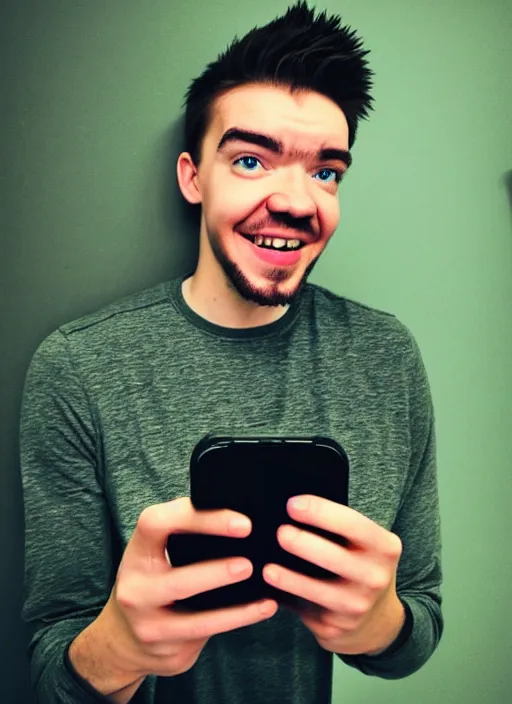 Image similar to selfie still of jacksepticeye