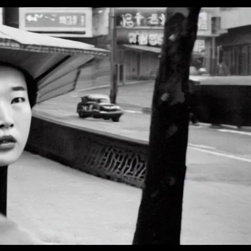 Prompt: 1950s Korean thriller film noir, Shin Sang-ok, 35mm film, Cooke Varotal 20-100 T3.1