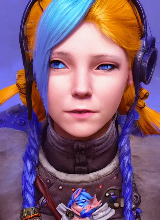 Prompt: teenage female rock gnome artificer with blue hair, dndbeyond, bright, colourful, realistic, dnd character portrait, full body, pathfinder, pinterest, art by ralph horsley, dnd, rpg, concept art, behance hd, artstation, deviantart, global illumination radiating a glowing aura global illumination ray tracing hdr render in unreal engine 5