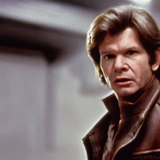 Image similar to film still of Gary Oldman as Han Solo in Star Wars 1977