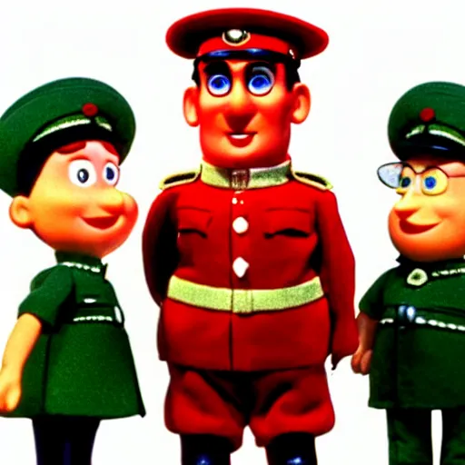 Image similar to herman goering in postman pat, bbc