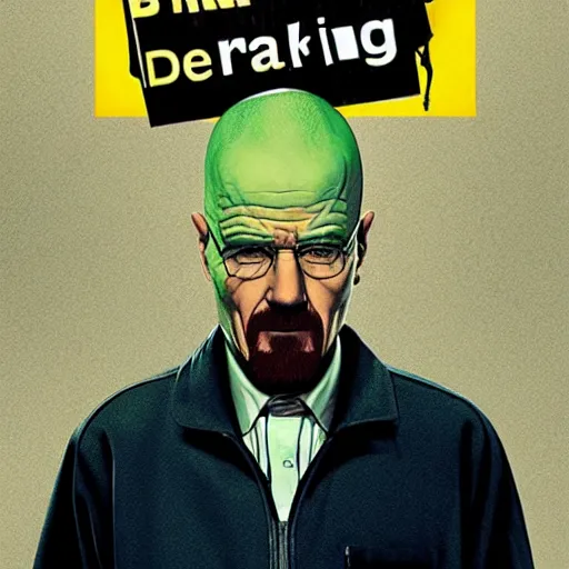 Image similar to poster for breaking bad, the movie, pixar remake