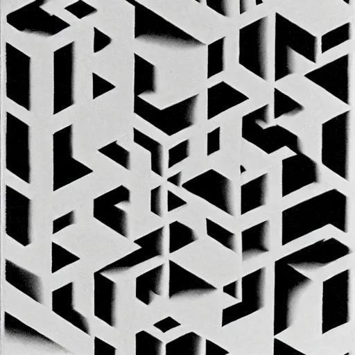 Image similar to cubes by m c escher