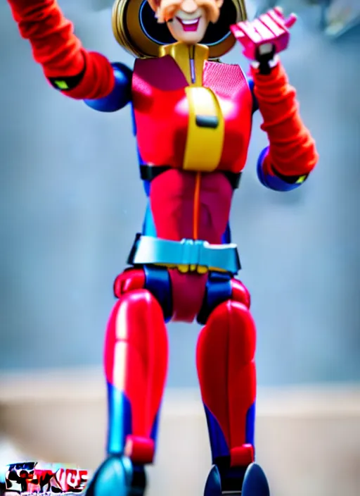 Image similar to Transformers Elastigirl action figure from Transformers: Kingdom, symmetrical details, by Hasbro, Takaratomy, Don Bluth, tfwiki.net photography, product photography, official media