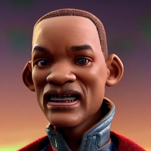 Image similar to will smith as a wizard, figurine, claymation, hyperrealistic, hyperdetalied, high quality, 8 k, high rendering, photorealistic, cinematic, cgsociety, artstation,