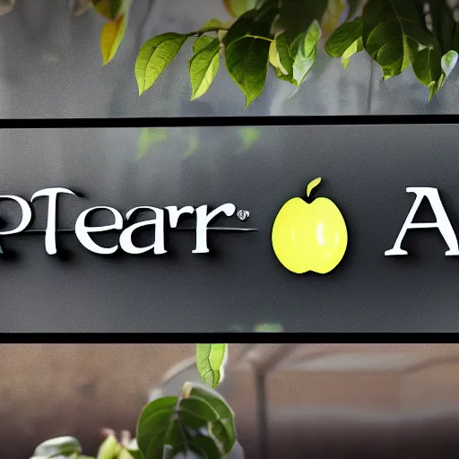 Prompt: Corporate logo for pear