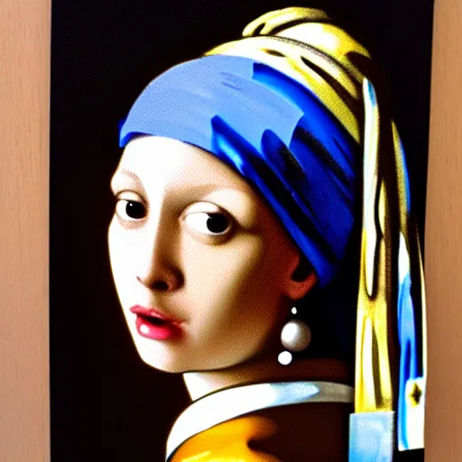 Prompt: matan schoeler styled portrait of the girl with the pearl earring