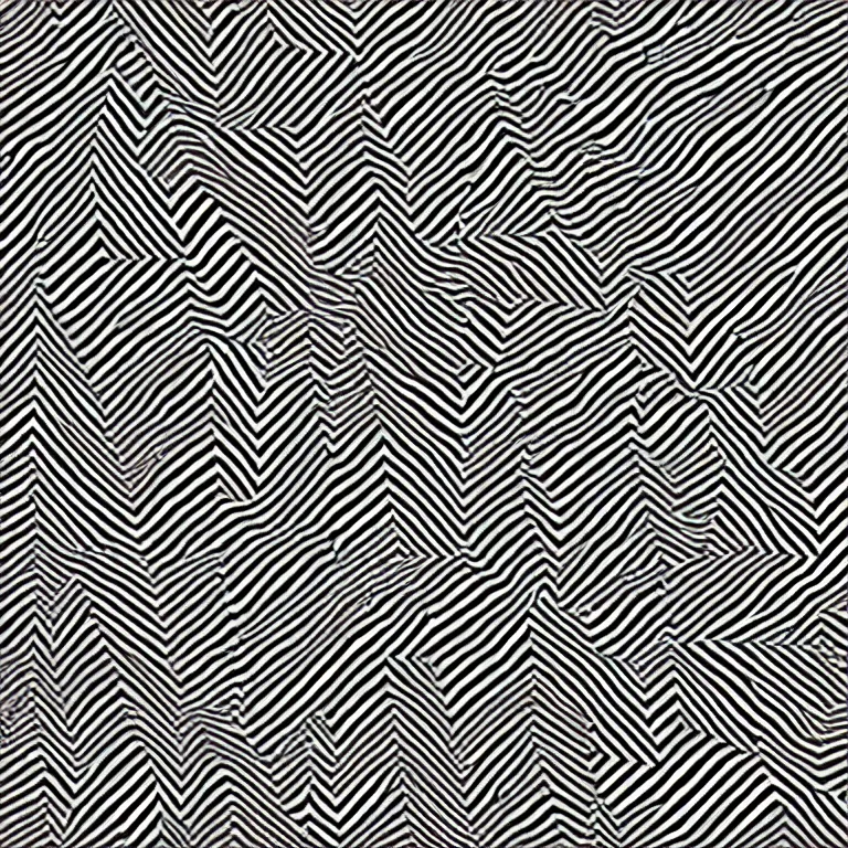 Image similar to illusory motion dazzle camouflage perlin noise prismatic optical illusion