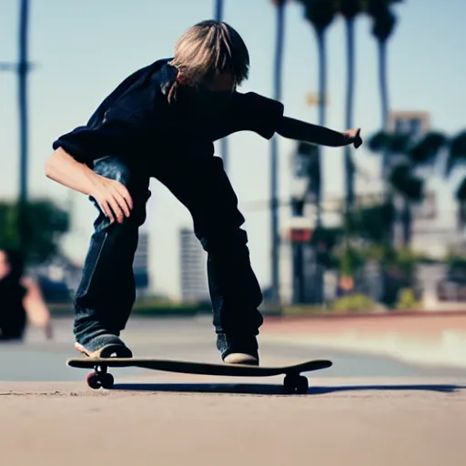 Image similar to midget tony hawk skateboarding over normal sized tony hawk, sharp focus, 4 k editorial photograph, soft lighting, shallow depth of field, people out of focus