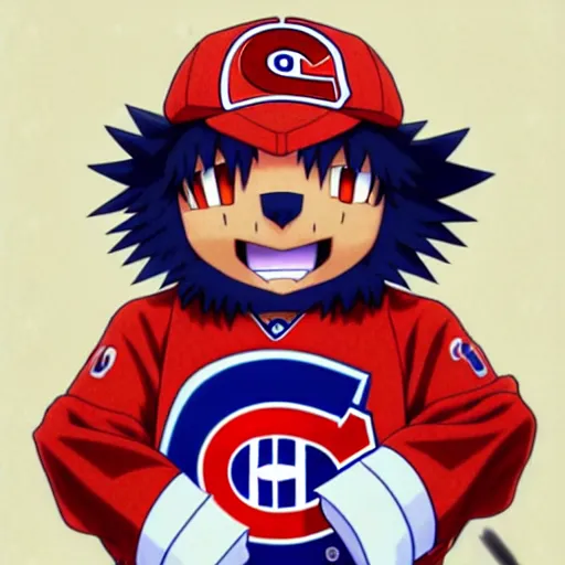 Prompt: anime Portrait of Youppi the Habs Montreal Canadiens Mascot as an evolved powerful pokemon, highly detailed anime, 1990s, smooth, sharp focus, dynamic lighting, intricate, trending on ArtStation, illustration pokemon, art by WLOP