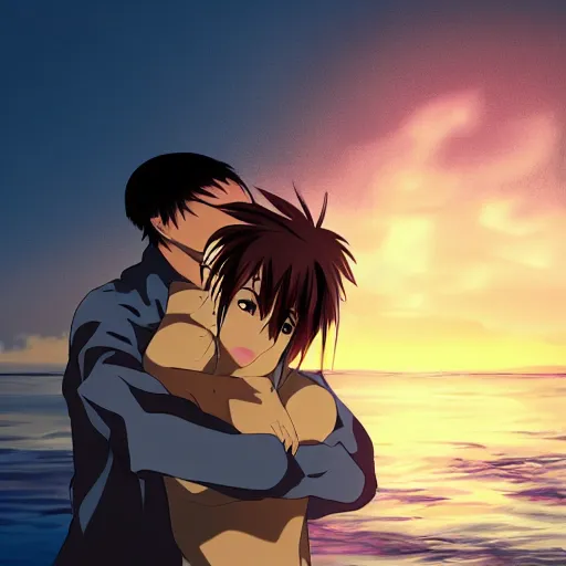 No context anime on X: @jlist Perfect hug height.   / X