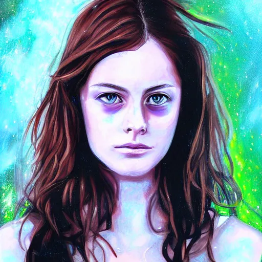 Prompt: effy stonem using star blouse, oil painting, ultradetailed, digital painting, ultradetailed